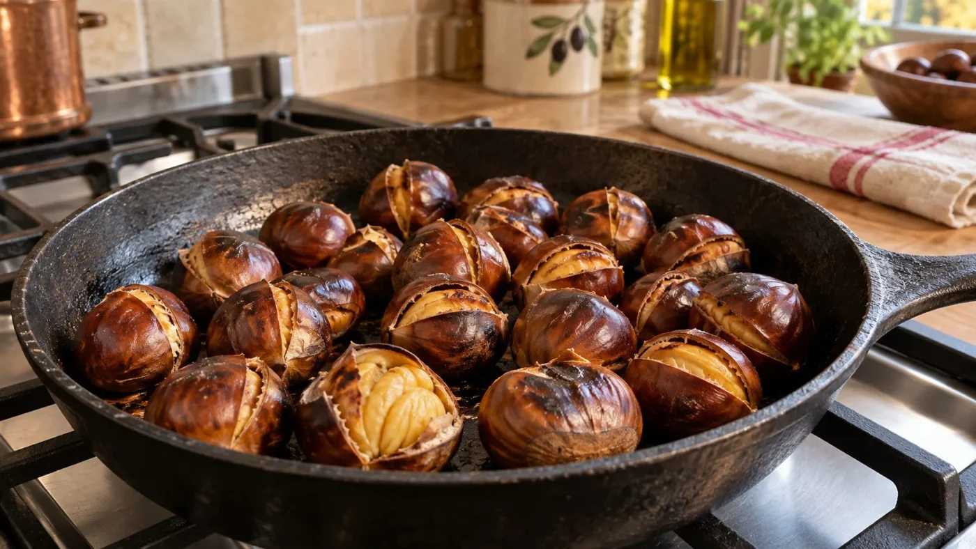 Castagne in padella morbide e facili: la guida passo passo senza errore