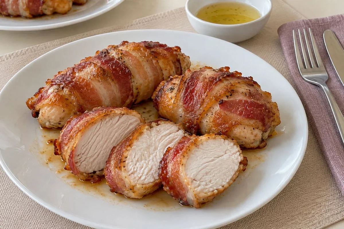 Mini polpettoni di pollo e pancetta in friggitrice ad aria