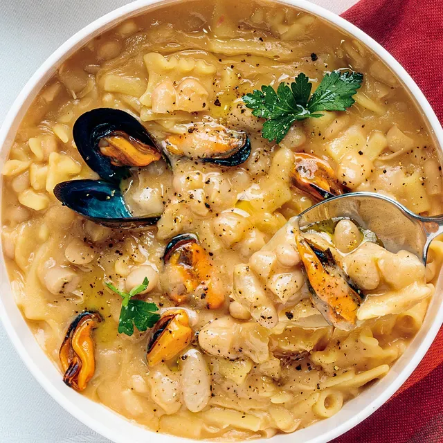Pasta, fagioli e cozze, ricetta napoletana
